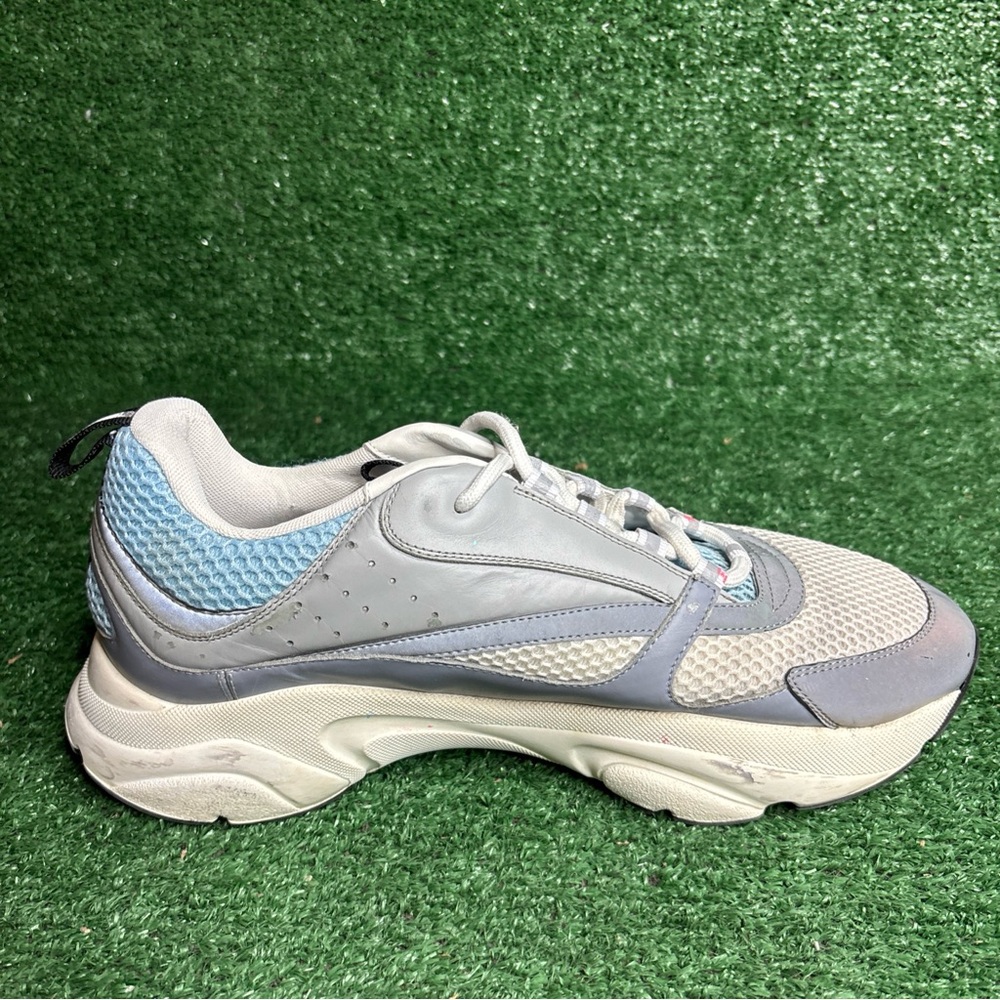 Size 46 / US 13 - Dior B22 Reflective Trainer White Blue White Gray - Picture 6 of 16